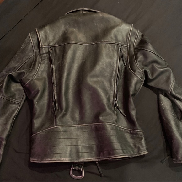 Harley Davidson Vintage Leather Jacket - Picture 4 of 5
